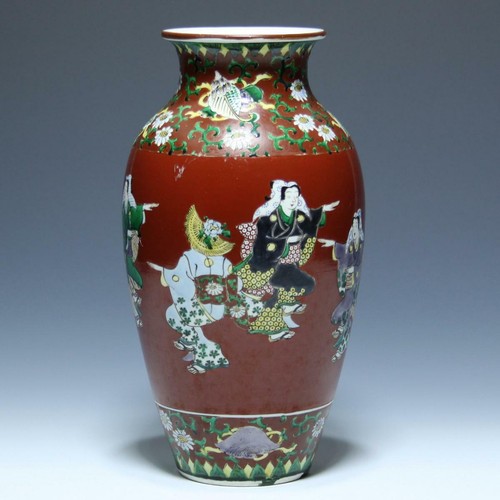 Porzellanvase mit tänzern - tänzern,