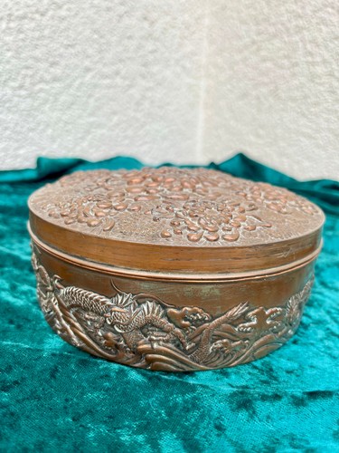 Antike japanische bronzedose - antike,