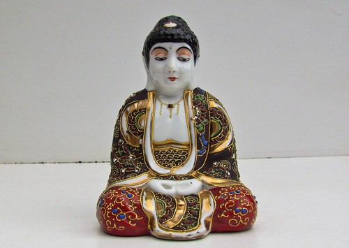 Antike satsuma buddha - satsuma, 15cm