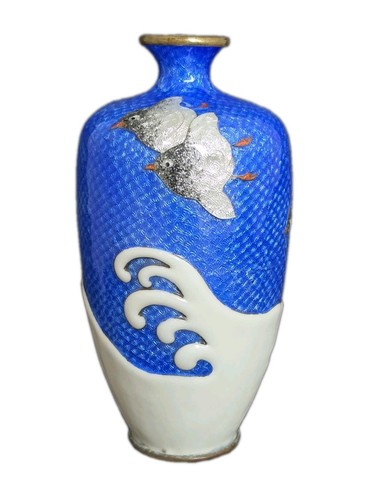 Signed ginbari cloissone vase - signed,