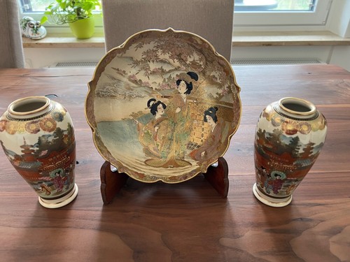 Satsuma schale vase - satsuma,
