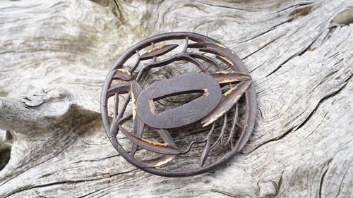 Tsuba stichblatt aus eisen - tsuba,
