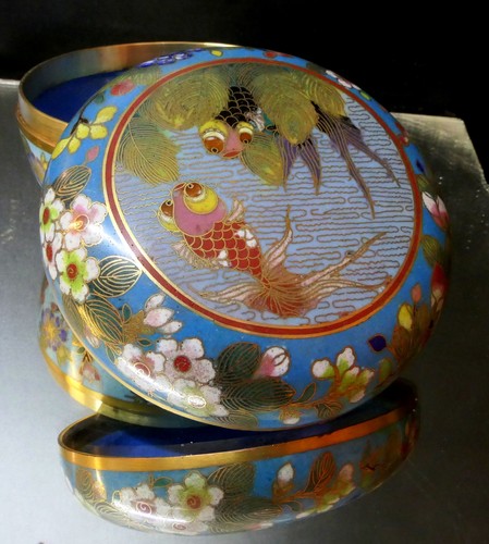 Cloisonne dose fische - dose,