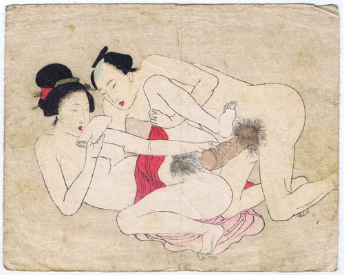 Shunga farbholzschnitt - shunga,