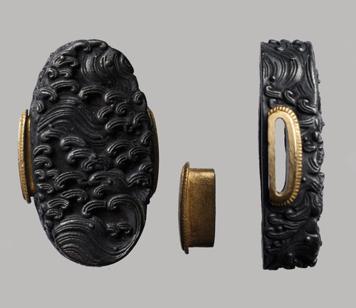 Fuchi and kashira nami - fuchi, —