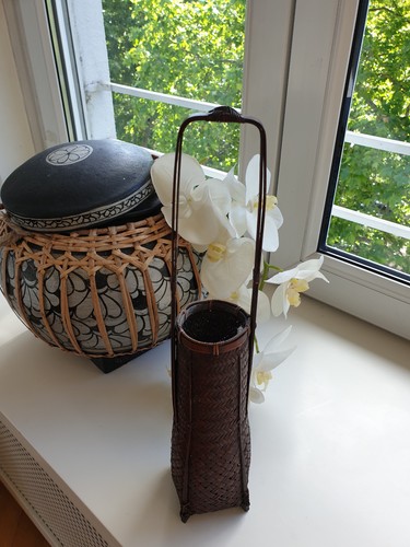 Japanische vase korb - japanische, vase-korb