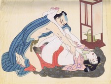 Erotische Seidenmalerei -