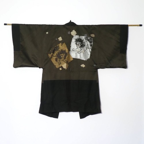 Antique japanese silk haori - silk,