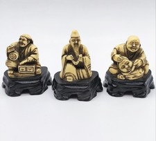 3 Japanische Okimono Figuren