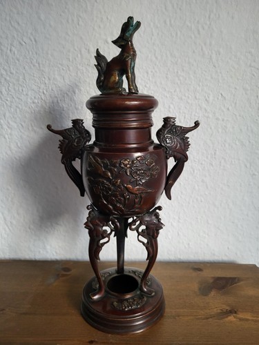 Antike japanische bronze kōro - bronze,