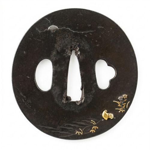 Eisen tsuba mit - eisen-tsuba,